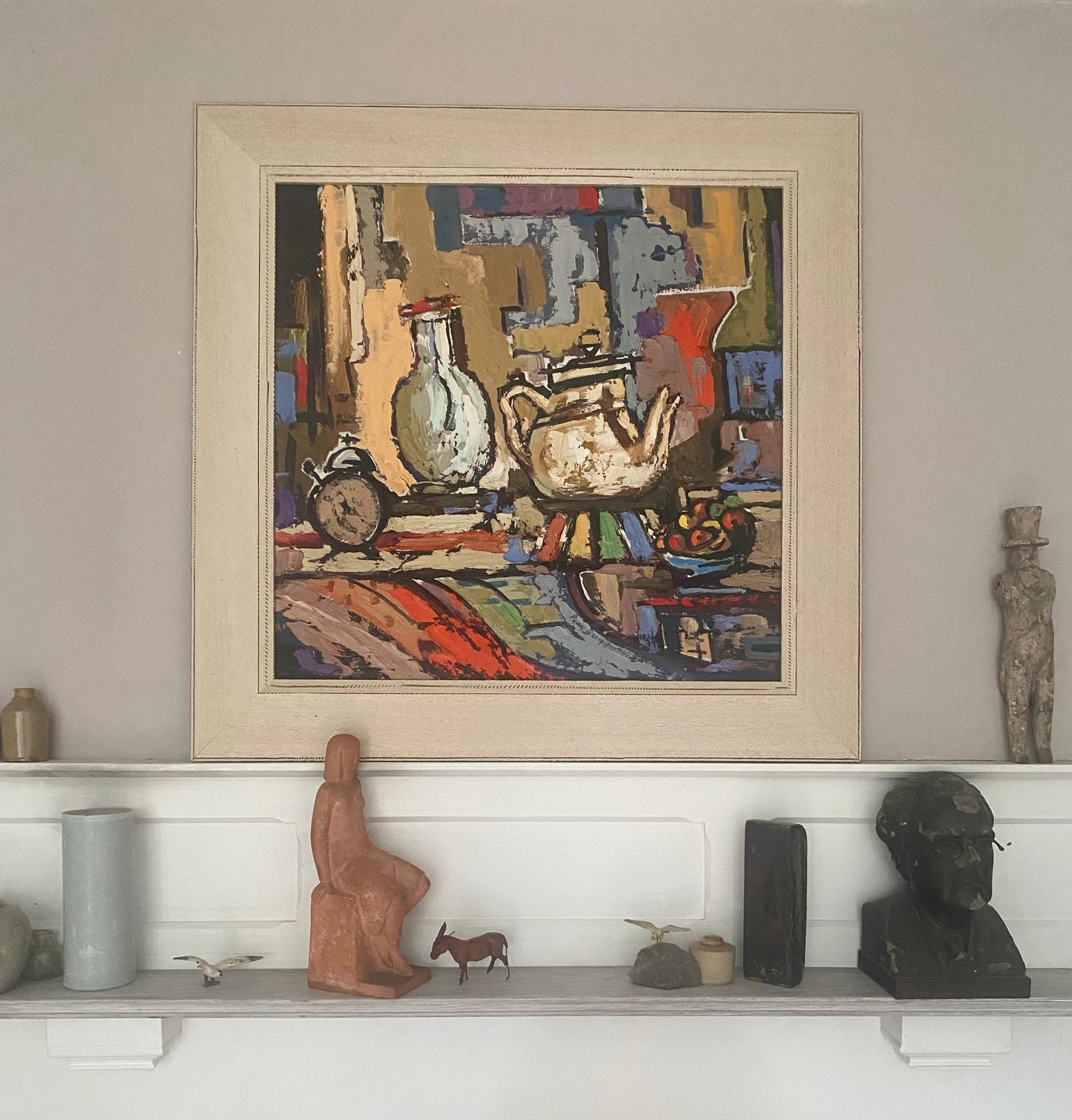Abstract Kitchen Scene Oil Painting
