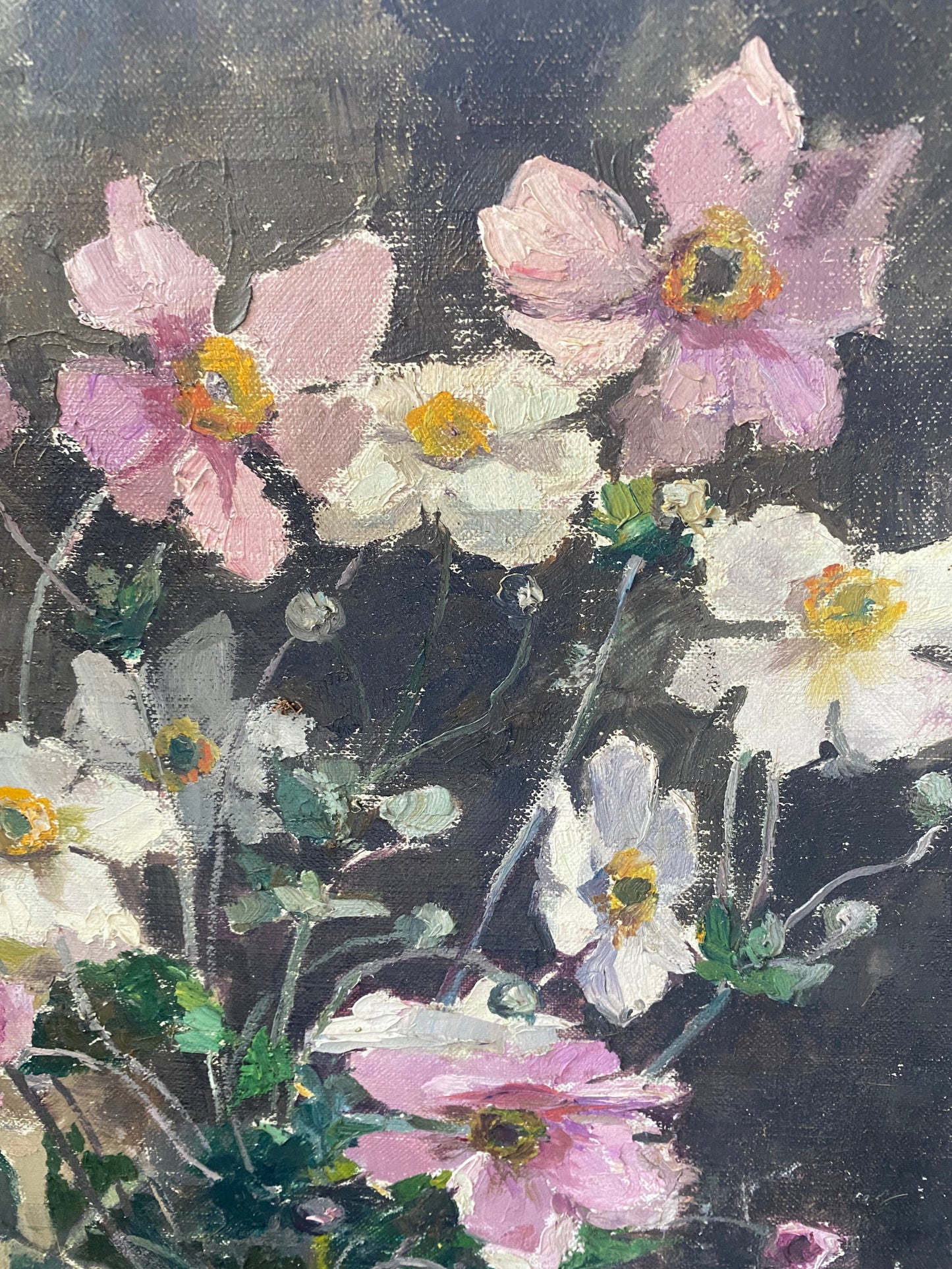 Virgi Cokelberghs Nature Morte Fleurs Oil Painting