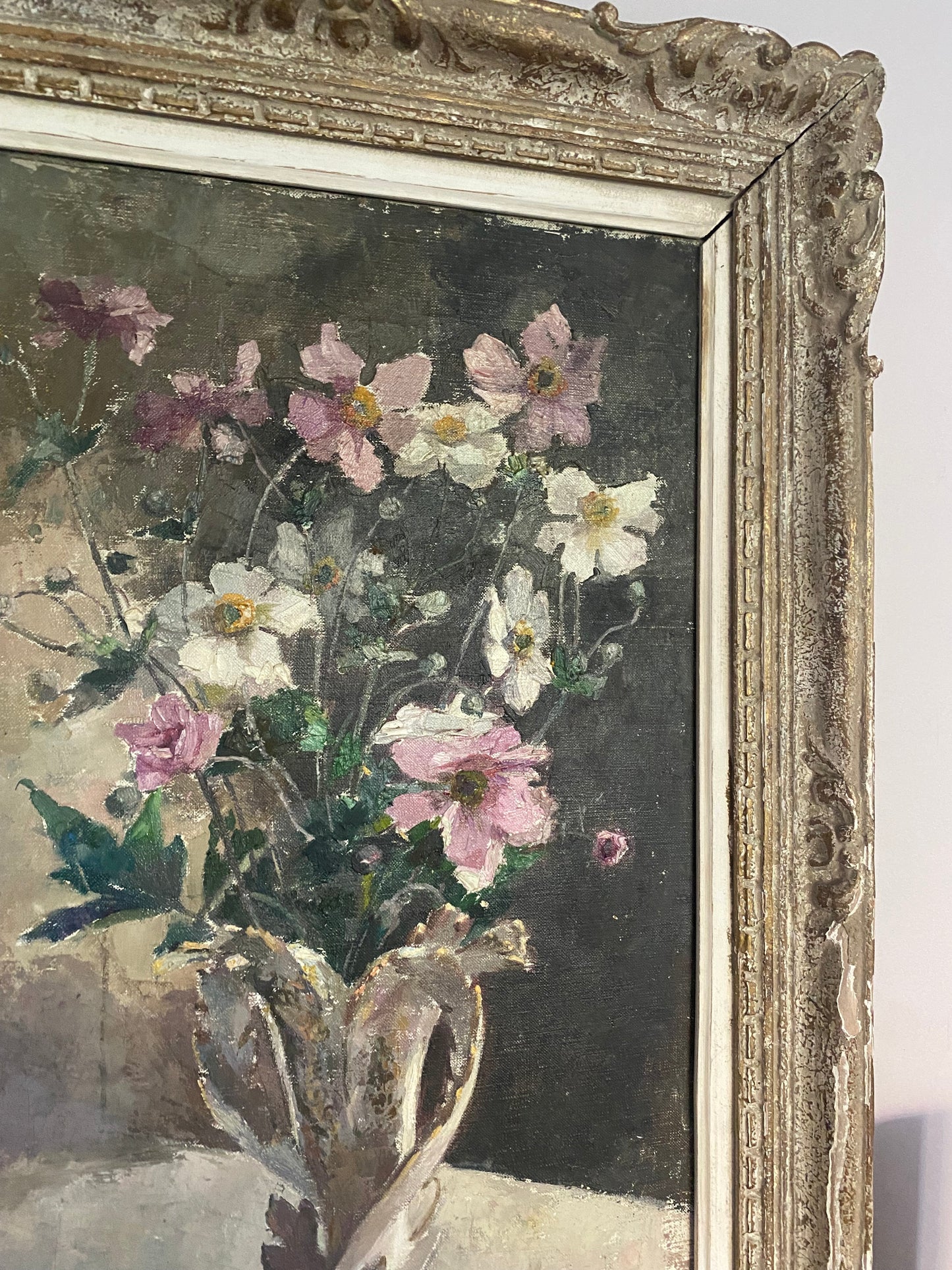 Virgi Cokelberghs Nature Morte Fleurs Oil Painting