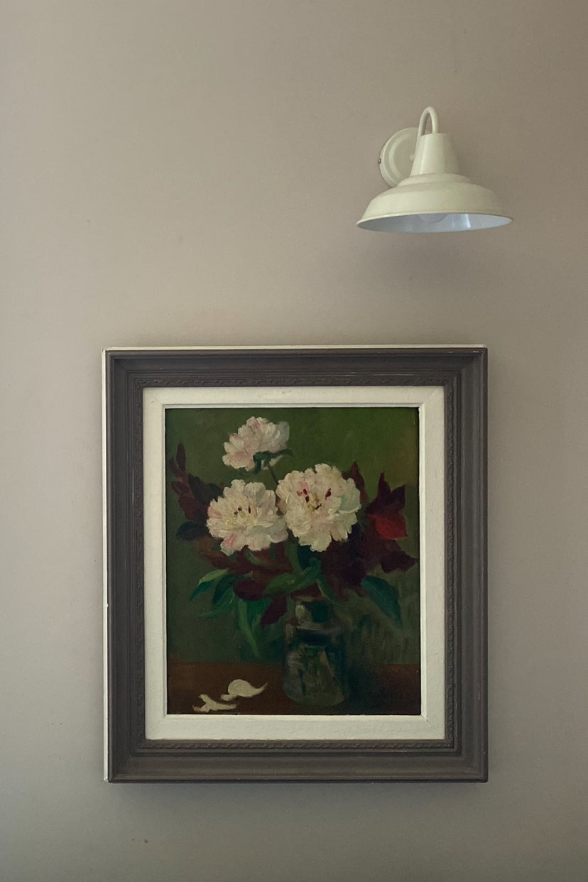 Peonies Floral with Love Oil Painting