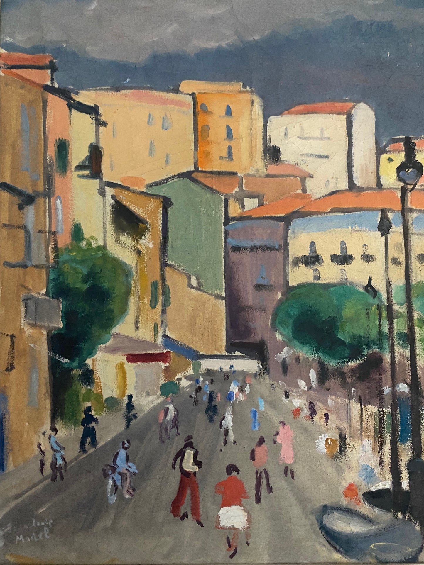 Jean Louis Model Our Town Oil Painting