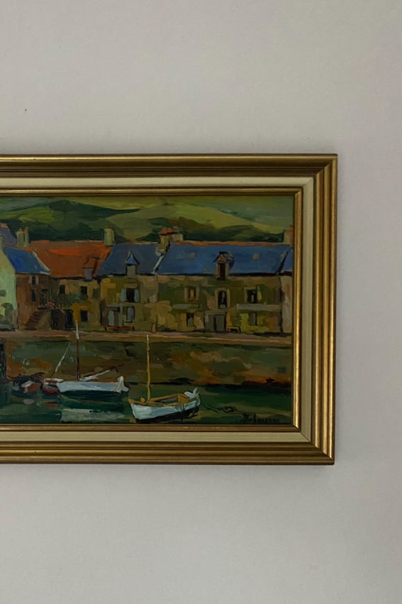Along the Harbour Oil Painting
