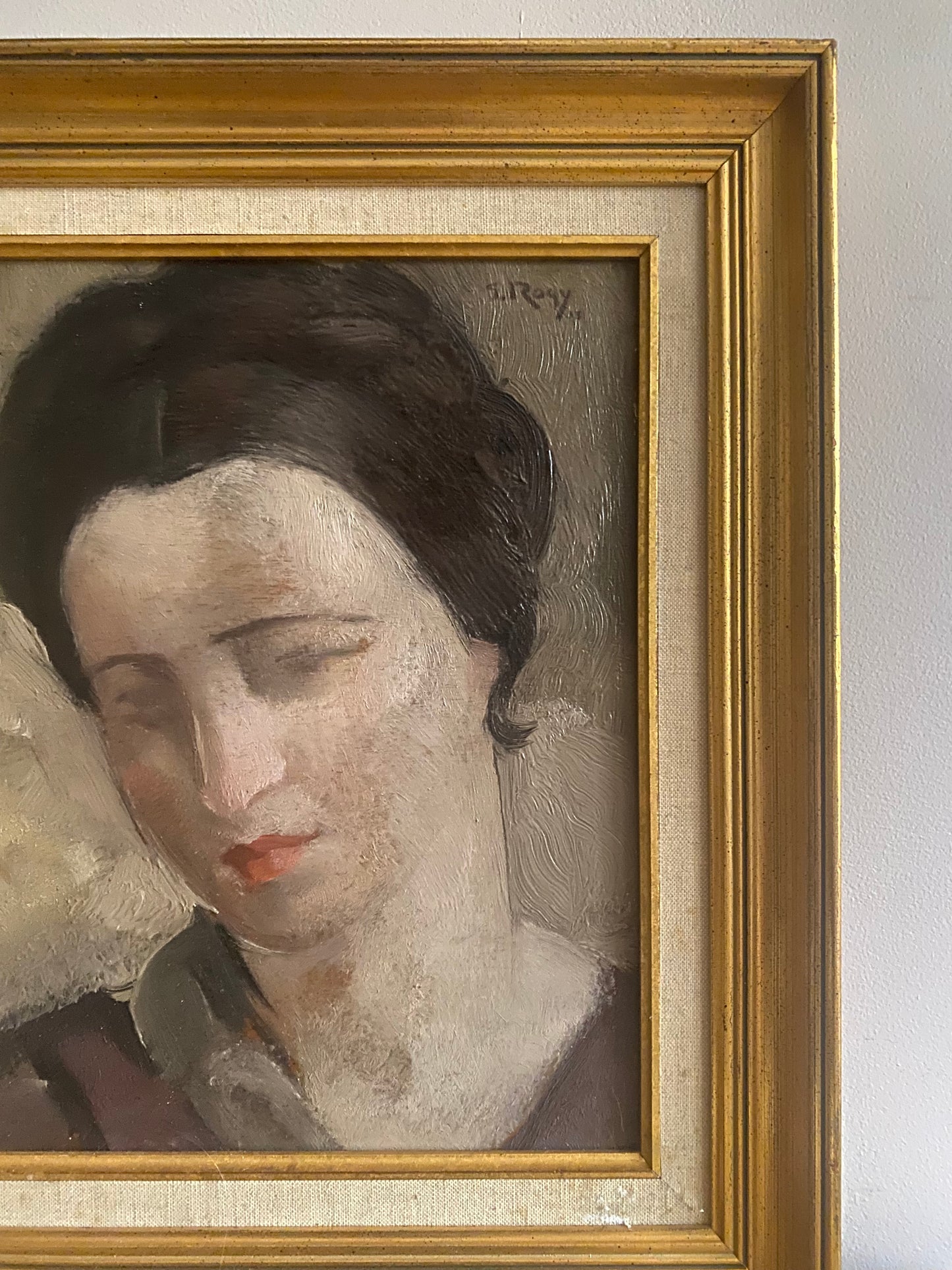 Roby Portrait of a Lady Oil Painting on Canvas 1933