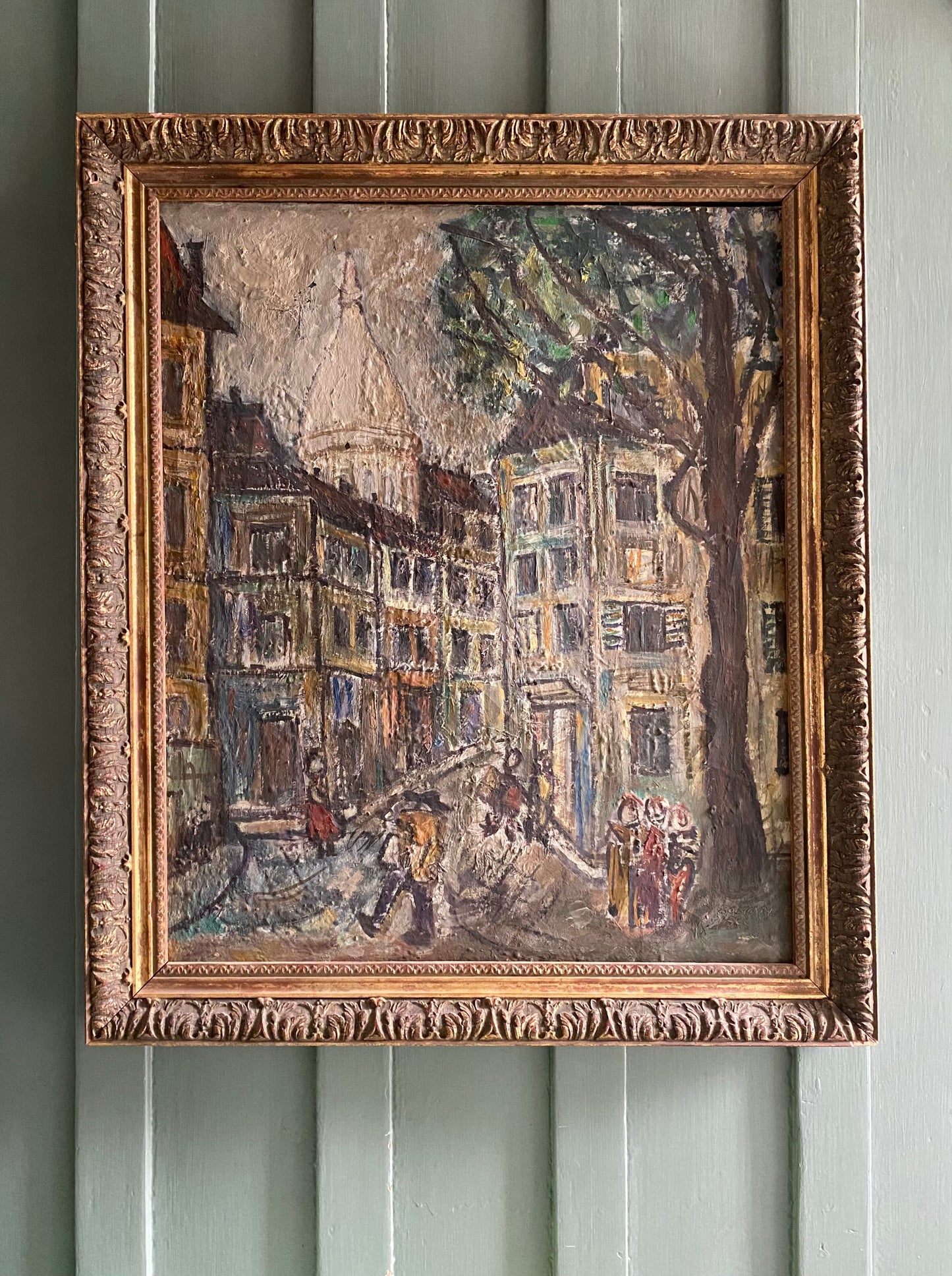 A View of Paris Oil Painting on Canvas