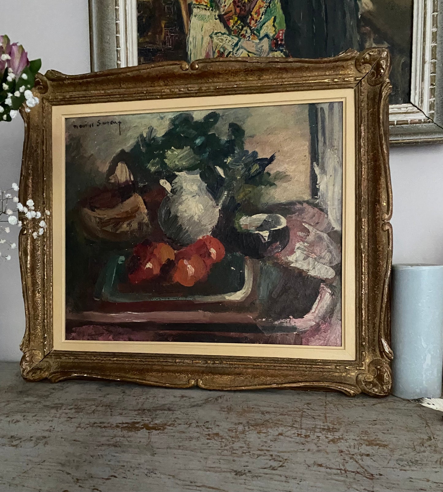 The Jug, The Flowers and All Oil Painting on Canvas