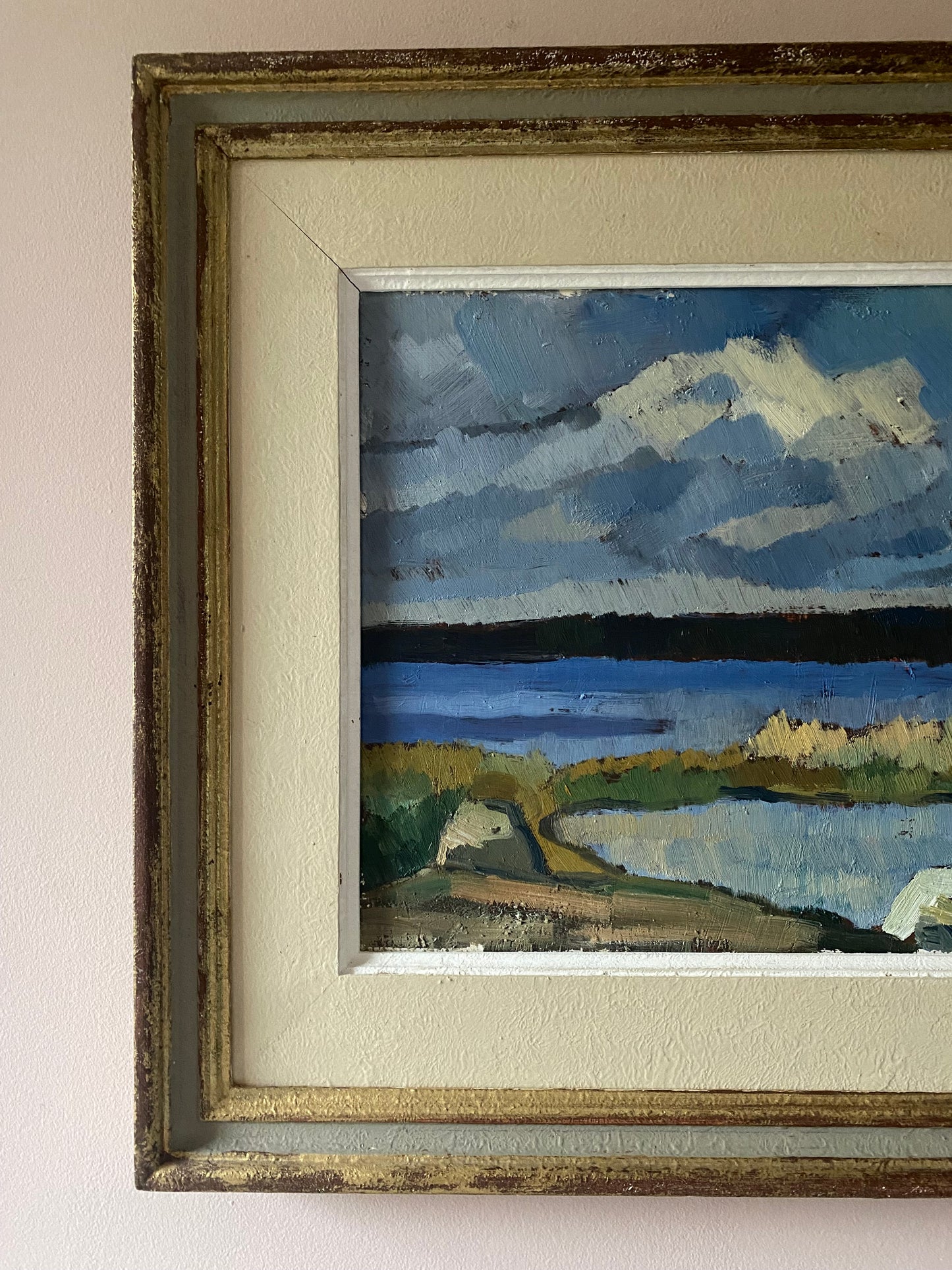 Bajo Vibrant Seascape Oil Painting