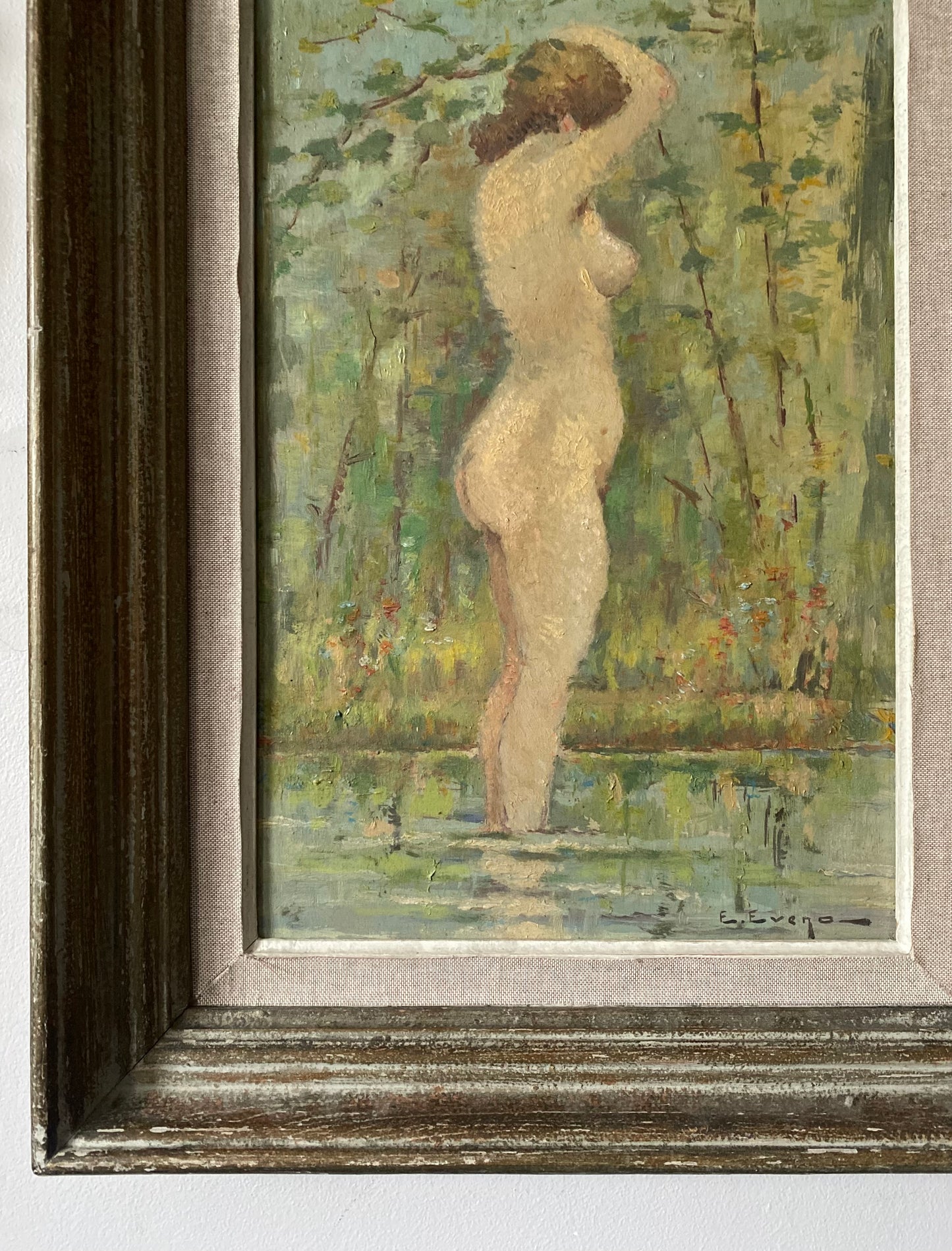 Spring in the Stream Nude Oil Painting