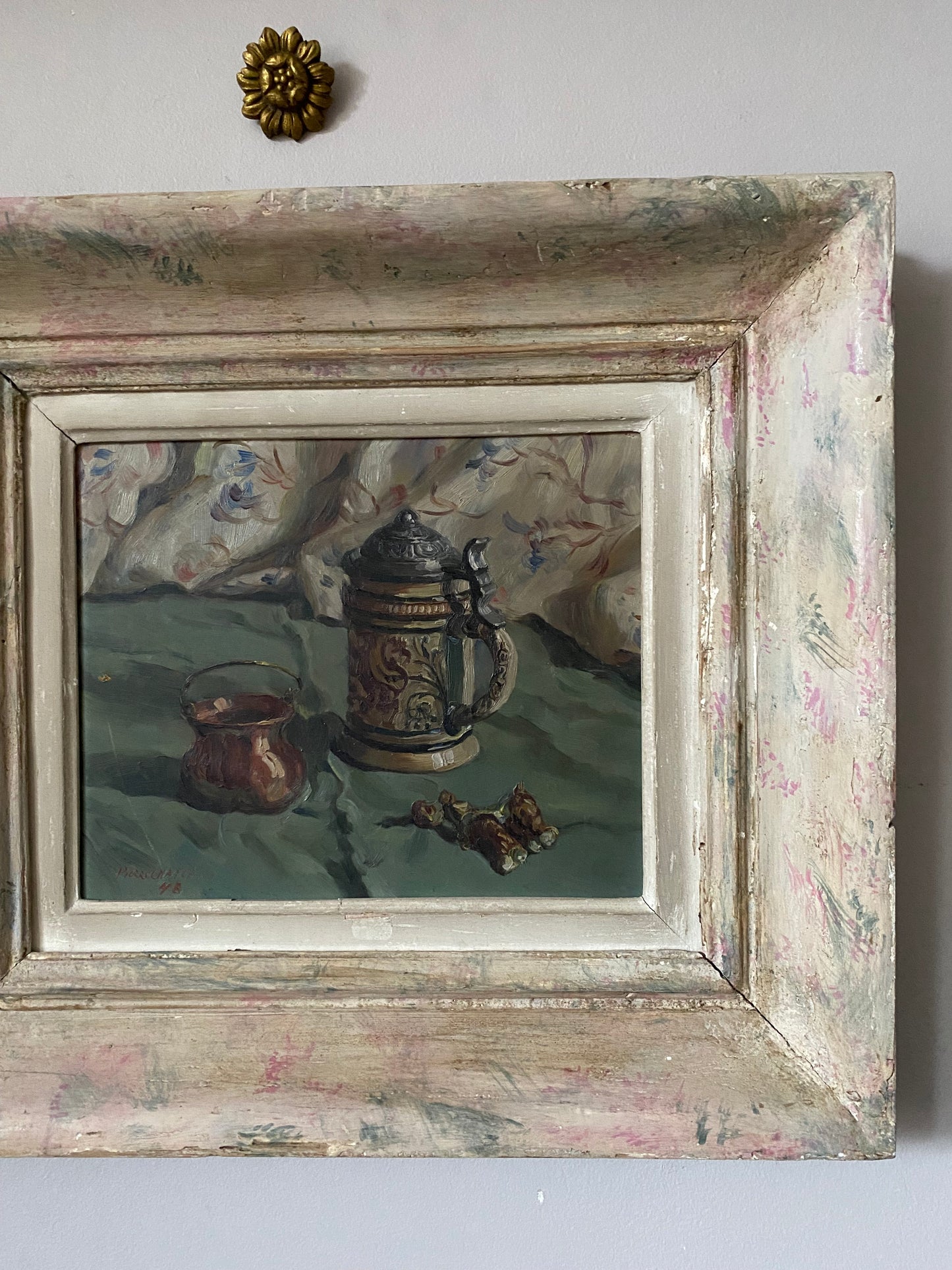 Pierre Chaplain Still Life Oil Painting