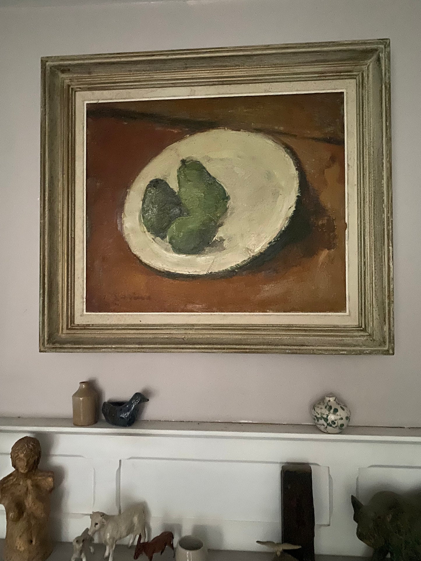 Three Pears Oil on Canvas