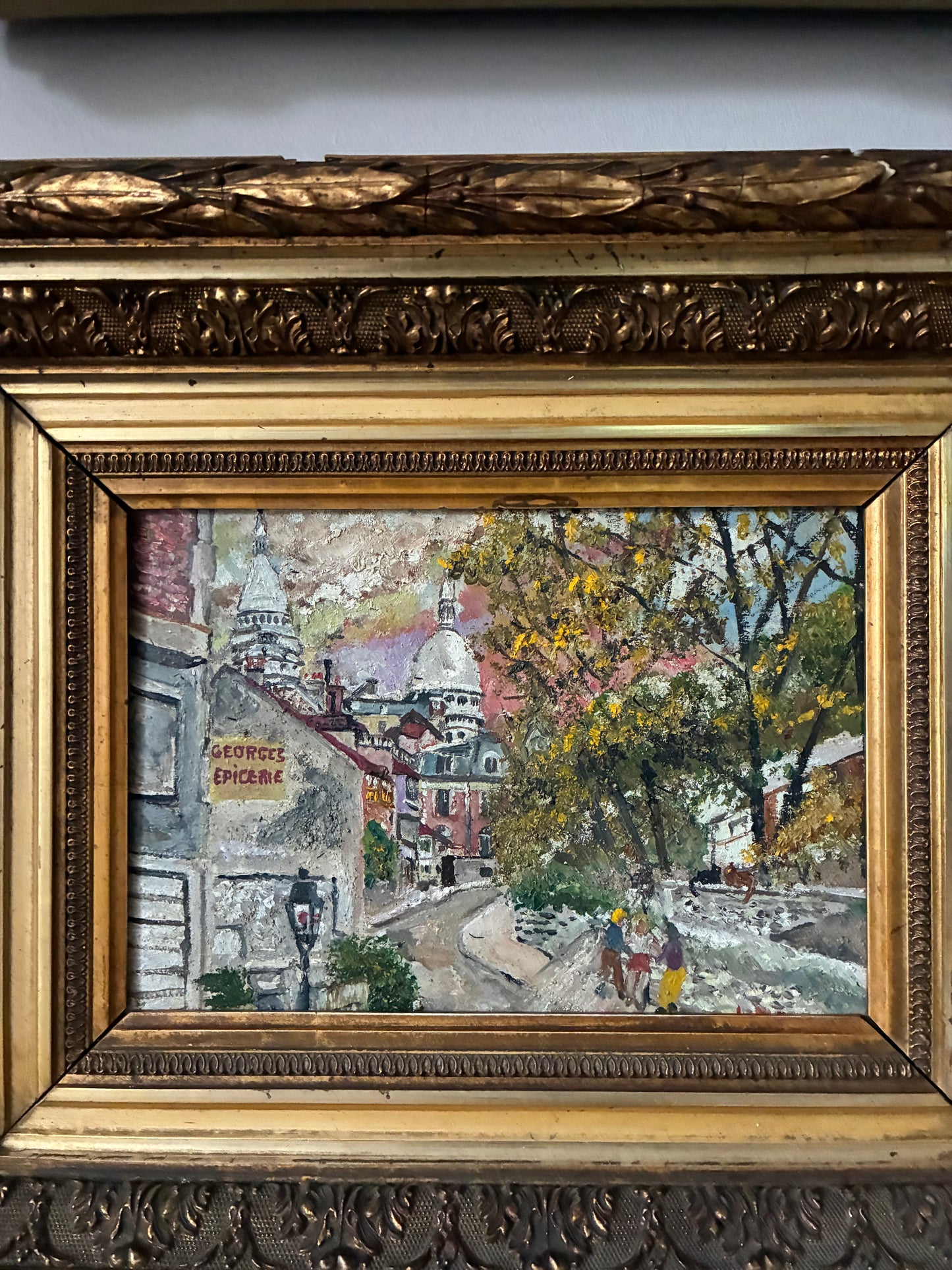 Streets of Paris Oil Painting Lucien Metraux