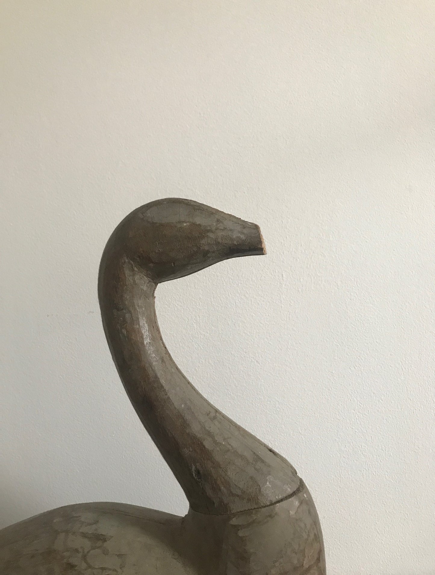 Large French Wooden Papier Mache Swan