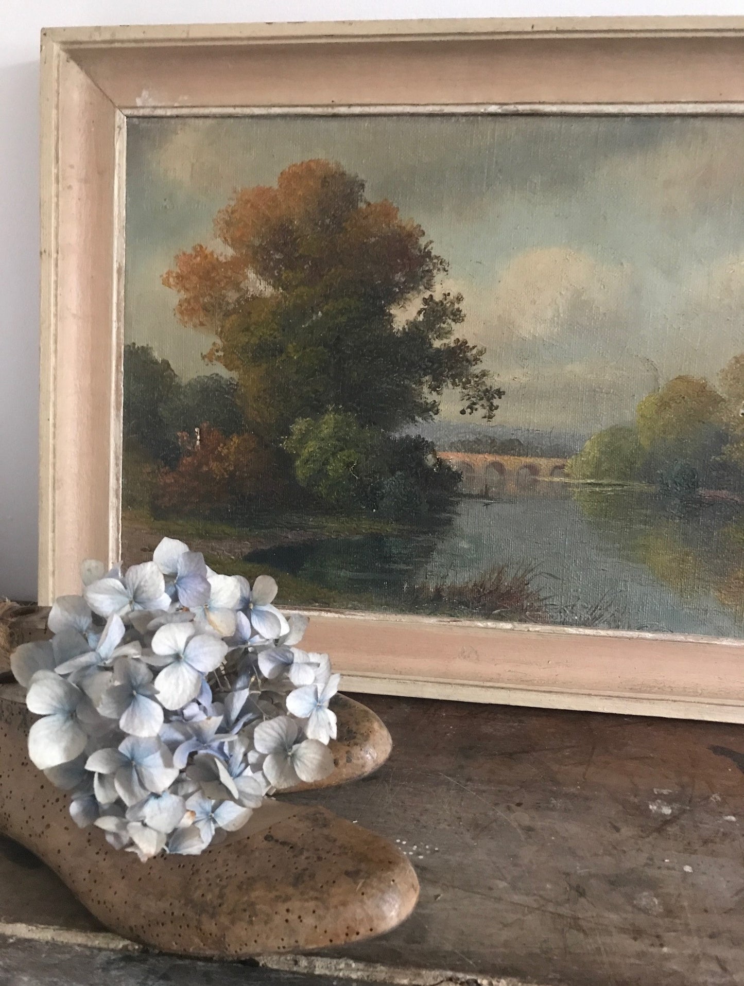 Landscape Oil on Canvas in Chippy Frame