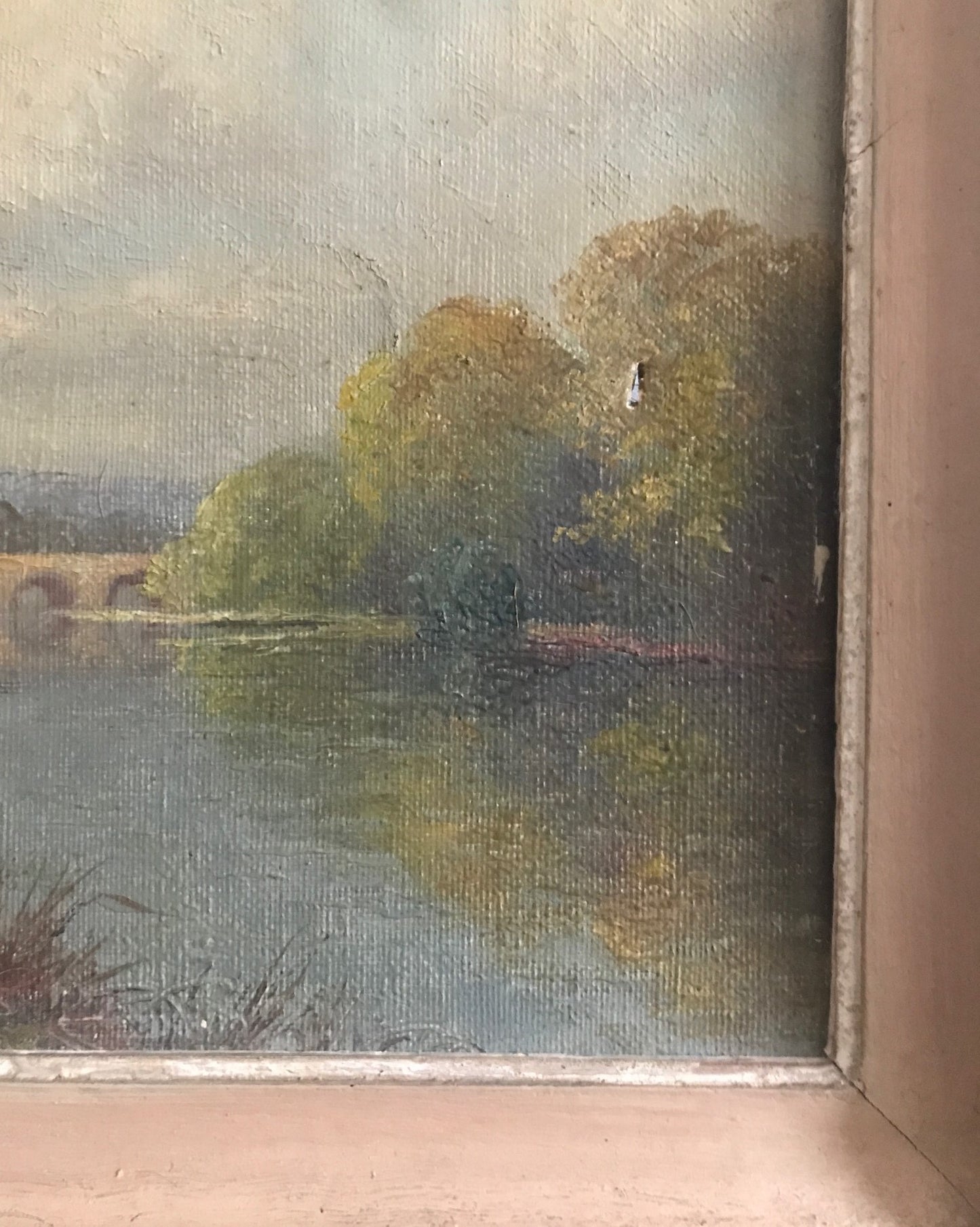 Landscape Oil on Canvas in Chippy Frame
