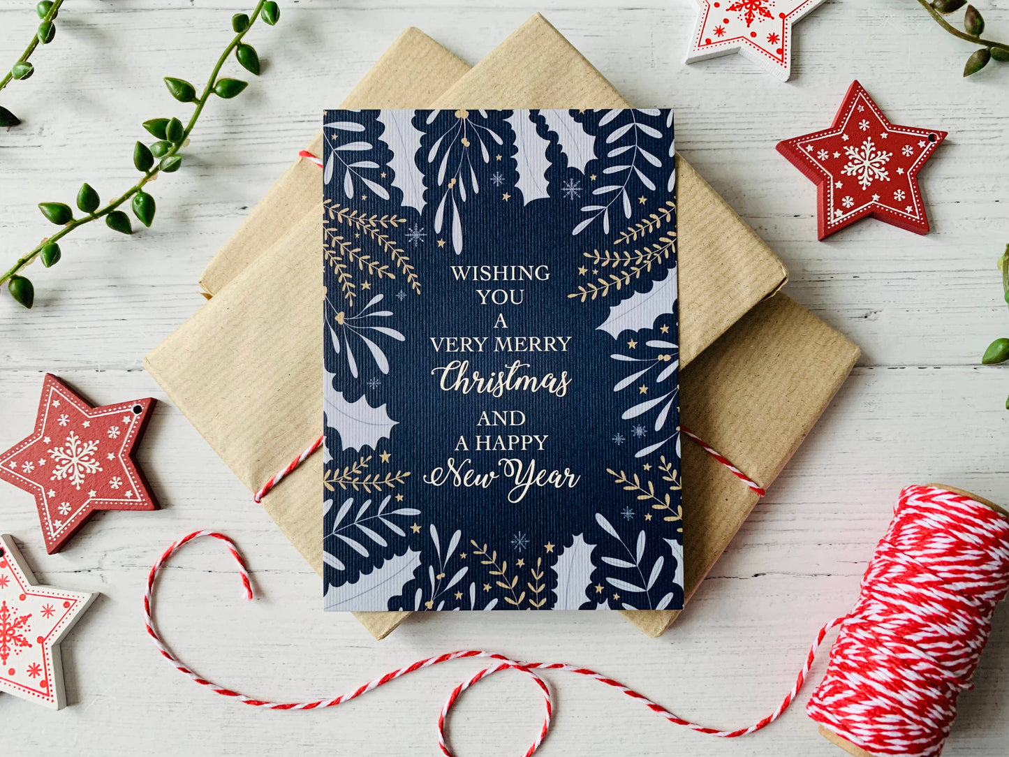 Merry Christmas & Happy New Year Christmas Card