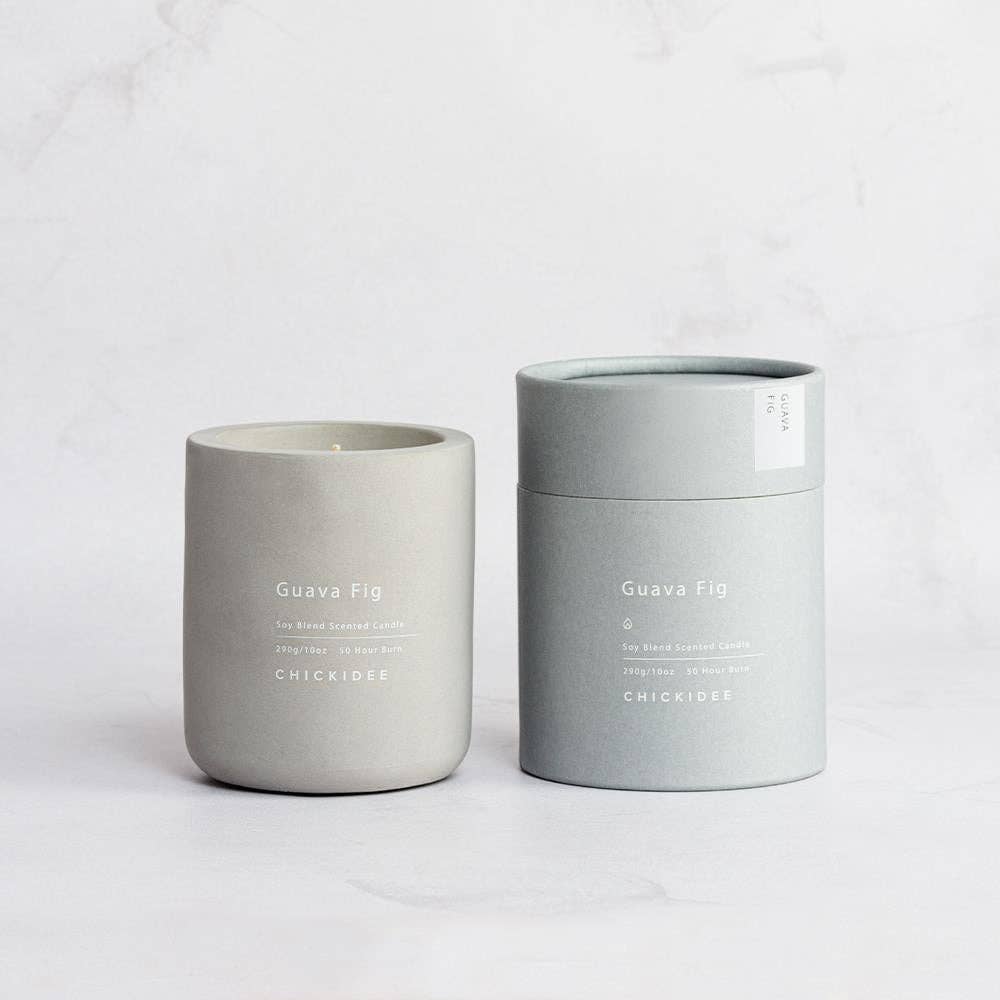 Guava Fig Concrete Candle