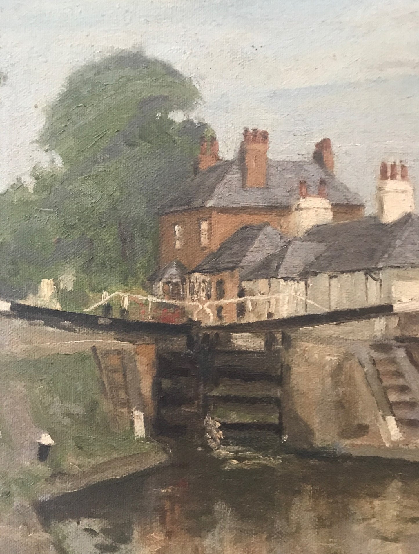 The Canal - Signed by the renowned artist Barrie Briscoe 1978