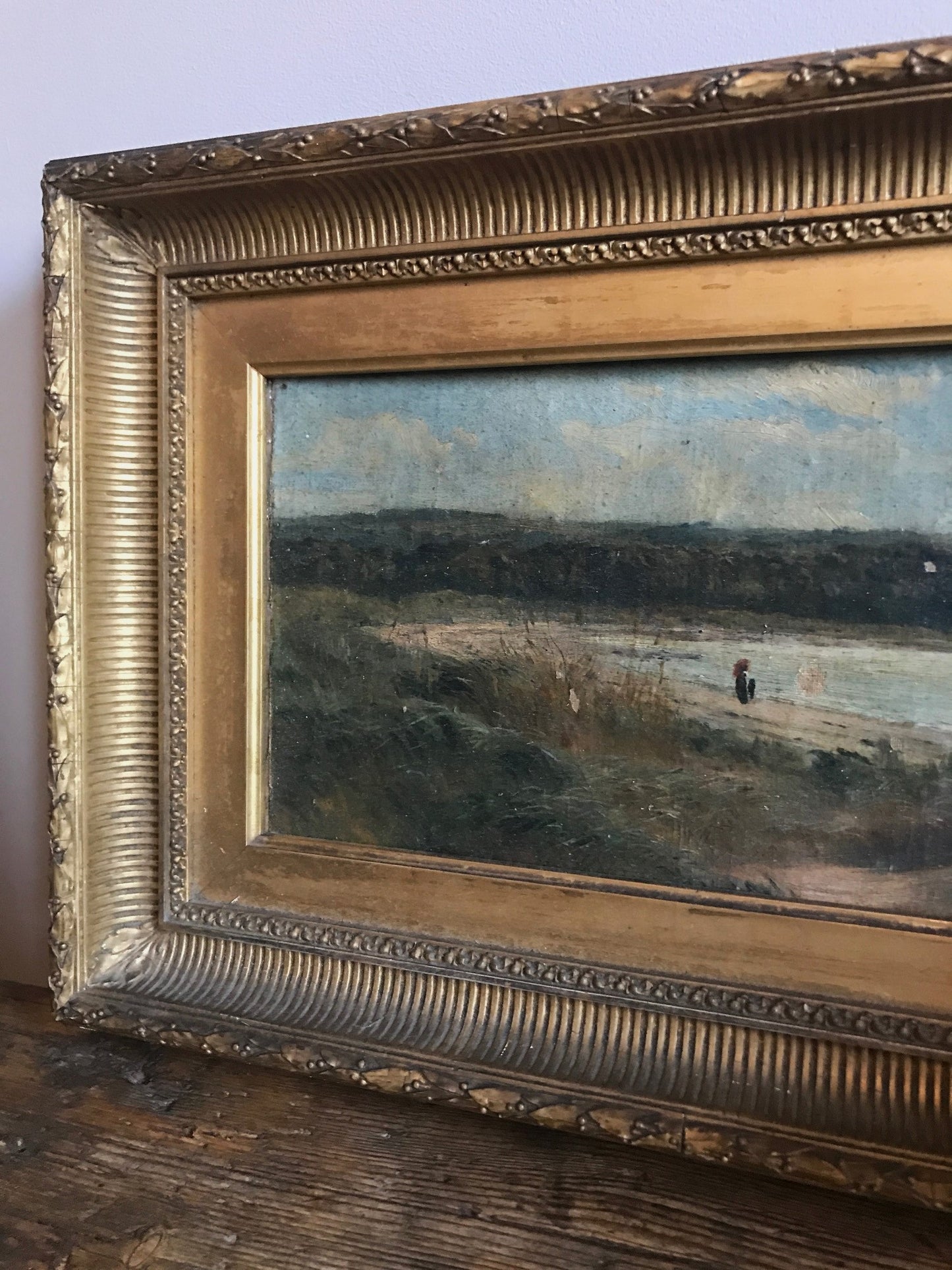 Coastal Landscape Oil on Board Framed - Signed Sir William Fettes Douglas