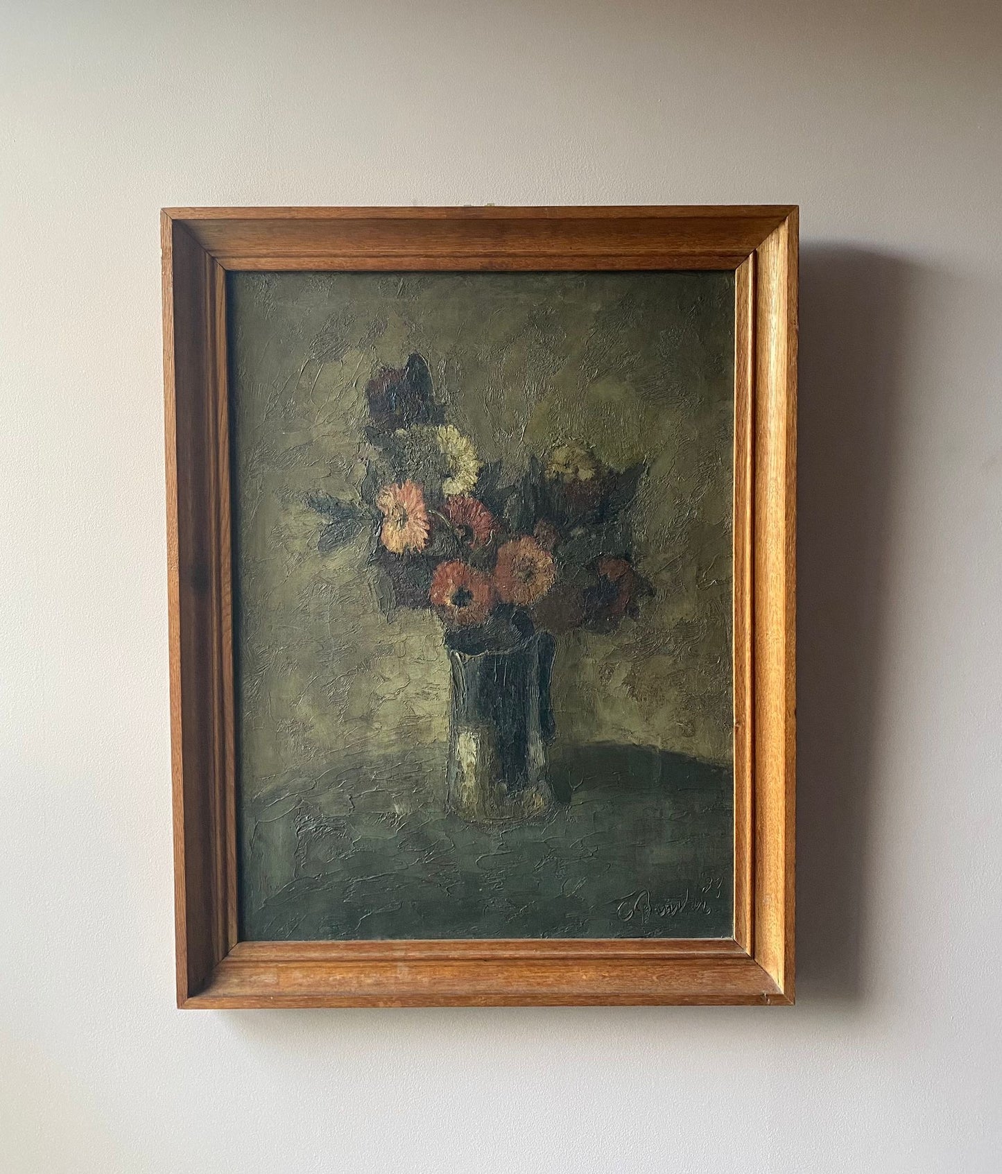 Dark Flora - Framed Dutch Oil Painting