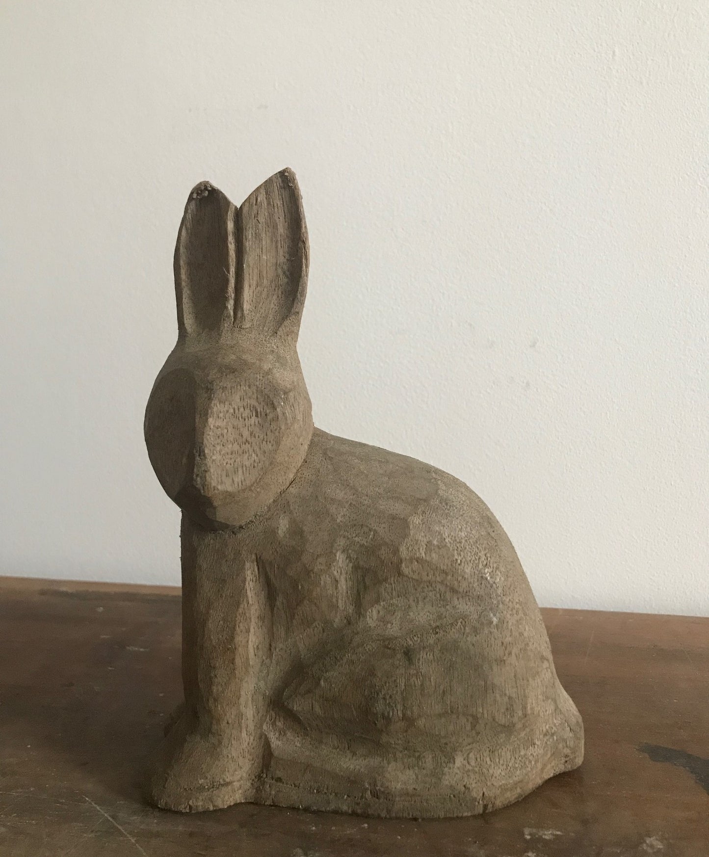 Small French Wooden Papier Mache Bunny