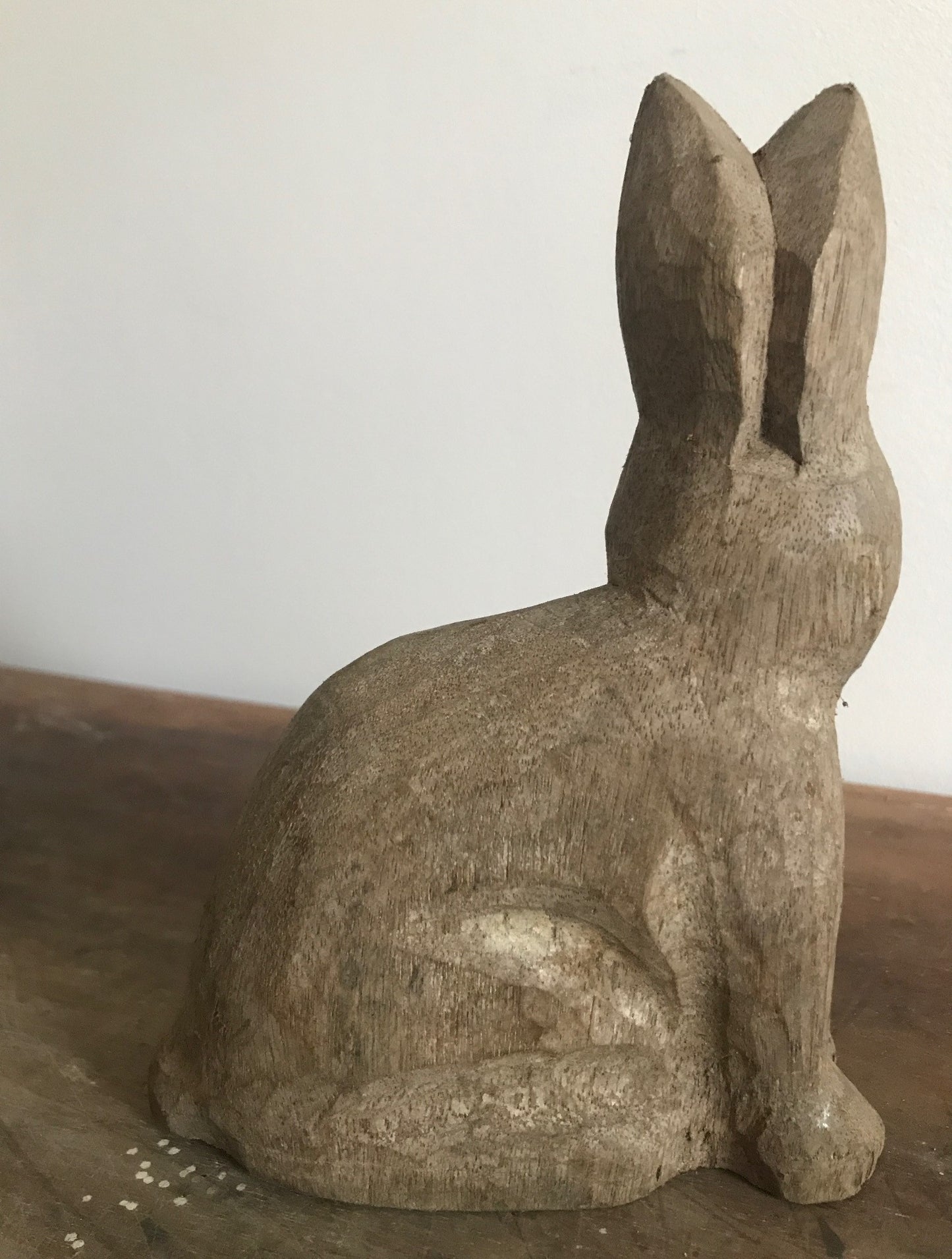 Small French Wooden Papier Mache Bunny