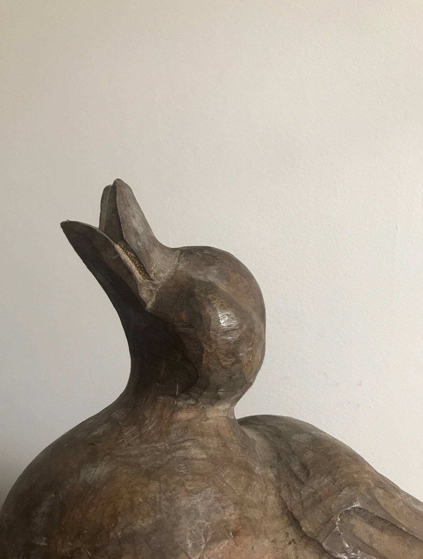 French Wooden Papier Mache Quacking Duck