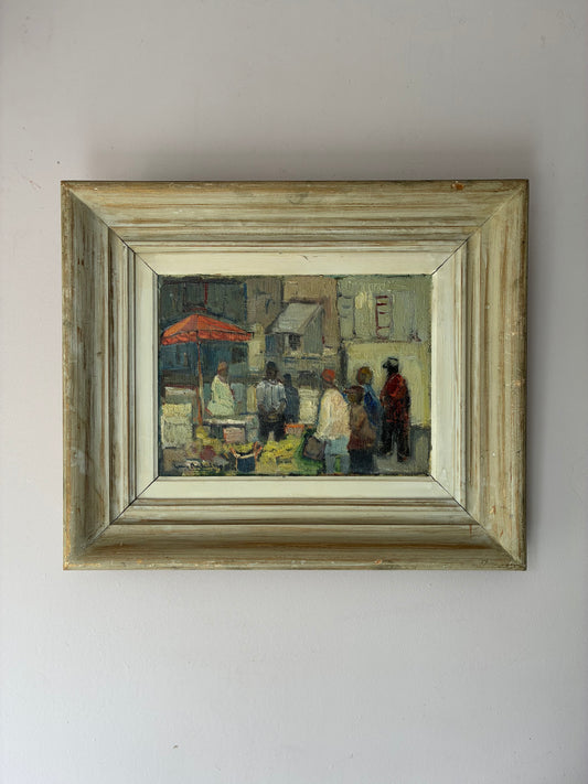 Old Town France Oil Painting