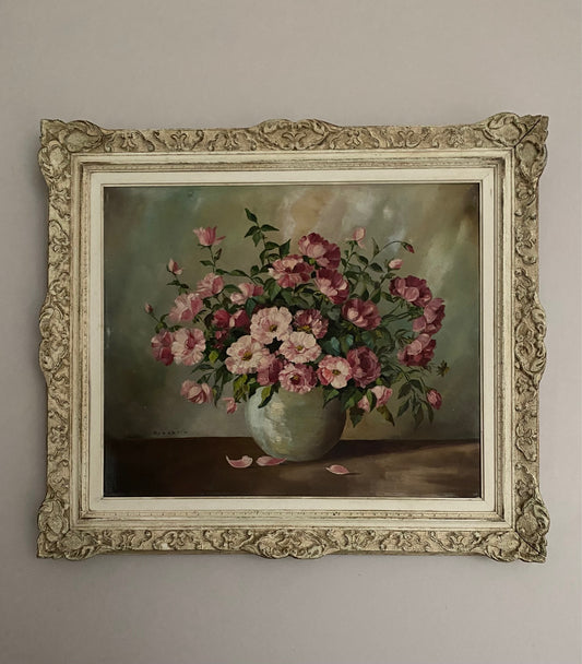 Sibylle Robertin Flowers in Vase - Framed