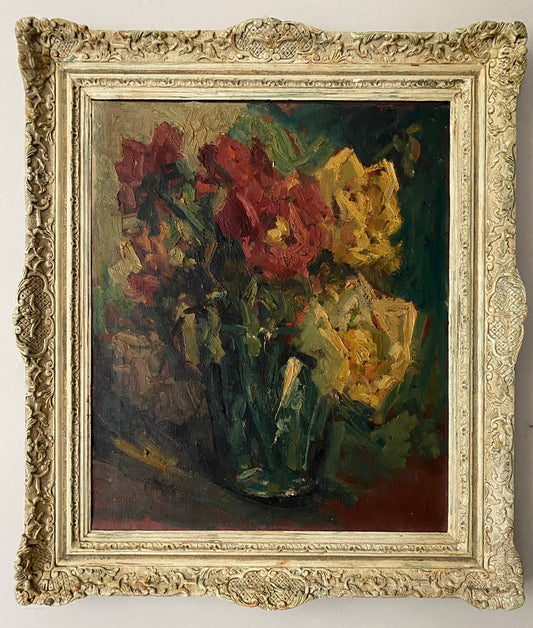 French Impasto Blooms Oil Painting on Canvas