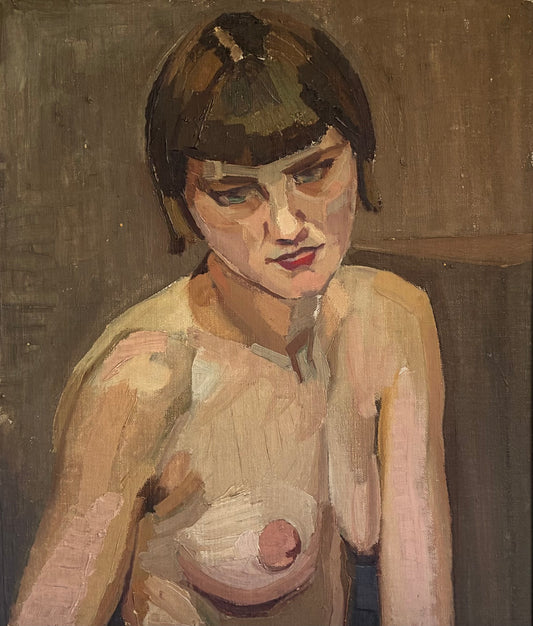 She Loves Nude Oil Painting on Canvas