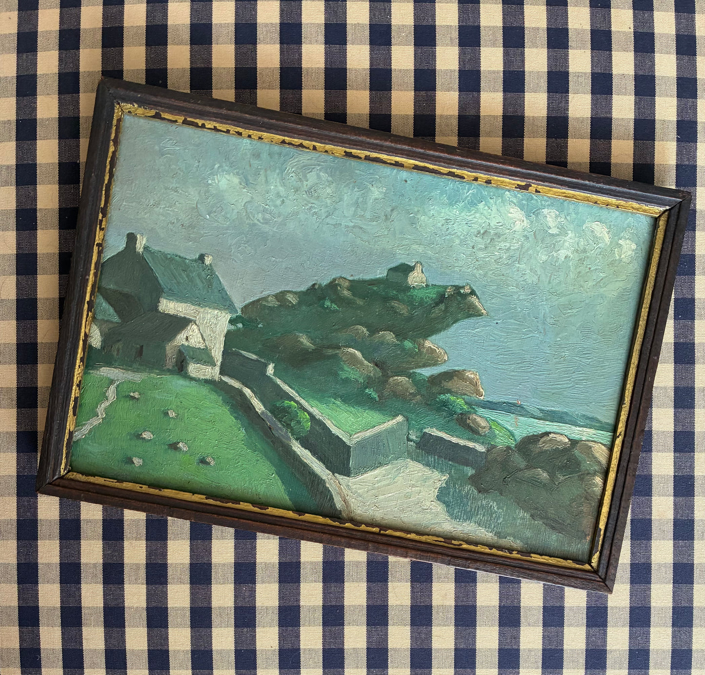 1939 Landscape Bretagne Oil Painting