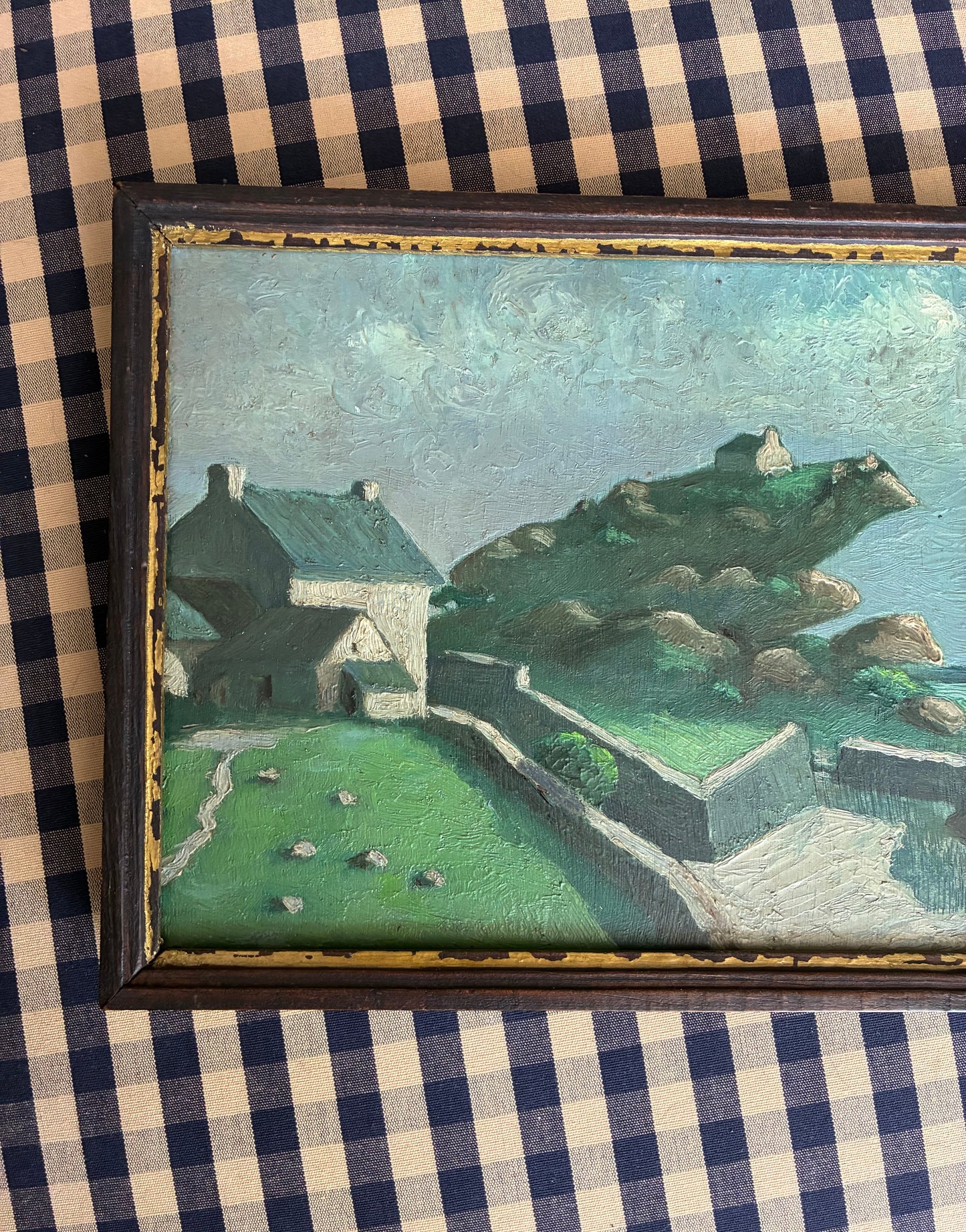 1939 Landscape Bretagne Oil Painting