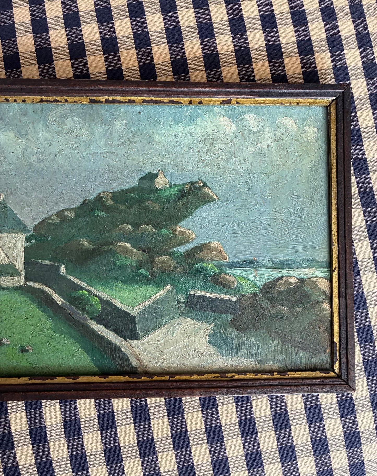 1939 Landscape Bretagne Oil Painting