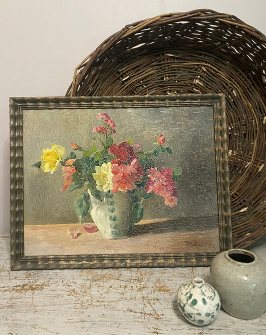 Lady Freda Blois Garden Flowers Oil Painting