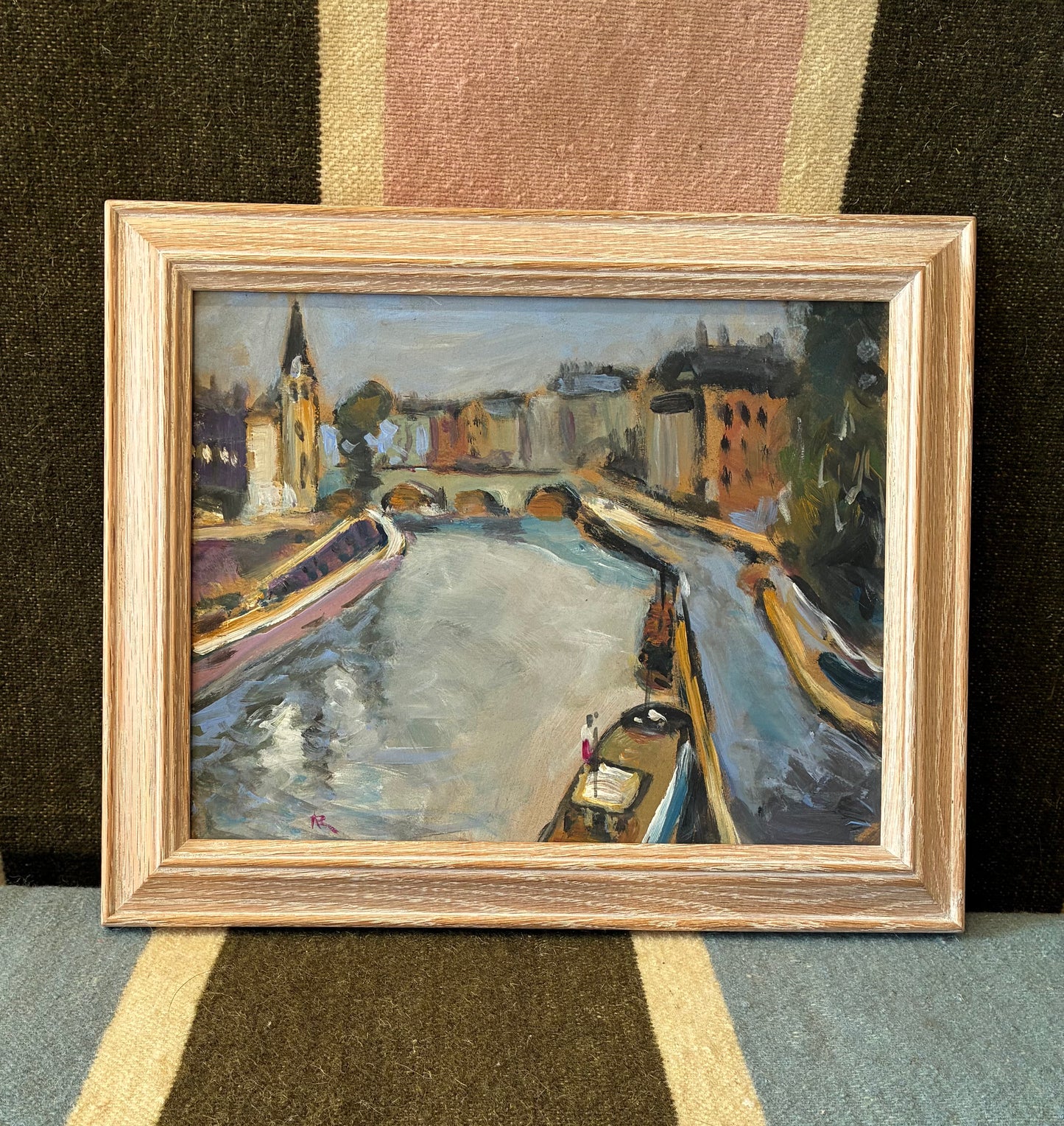 On the Canal Oil Painting