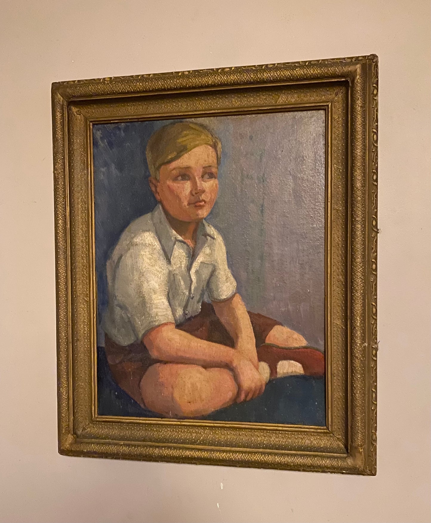 The War Boy Oil Painting 1940’s