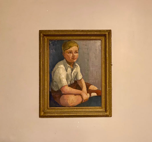 The War Boy Oil Painting 1940’s