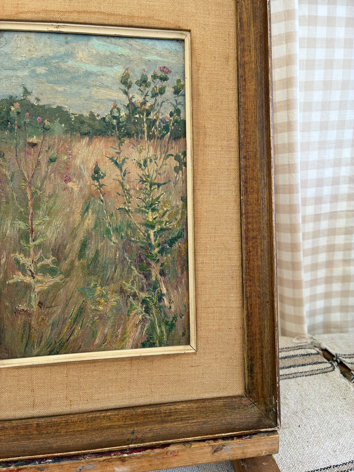 Thistle Oil Painting