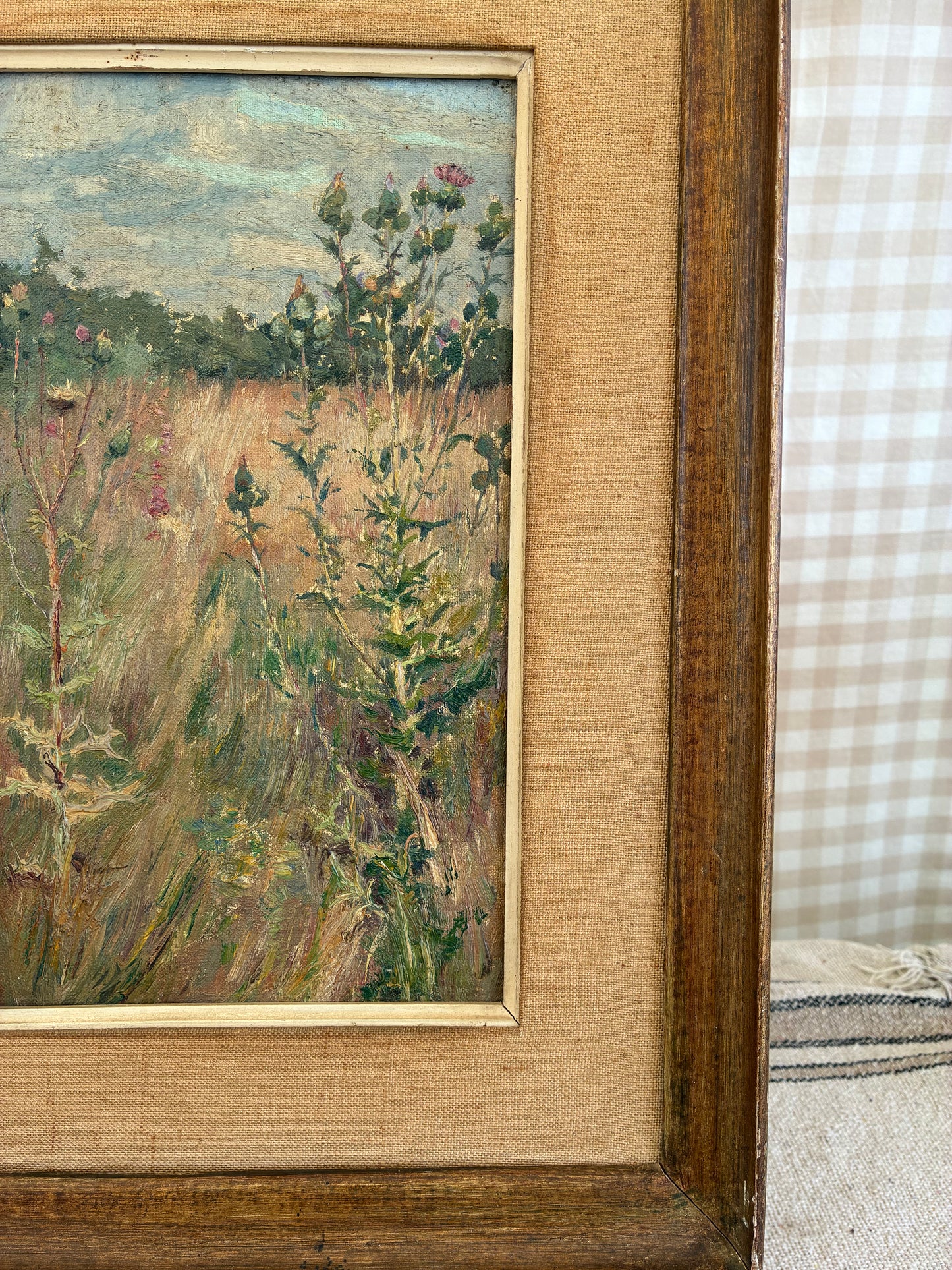 Thistle Oil Painting