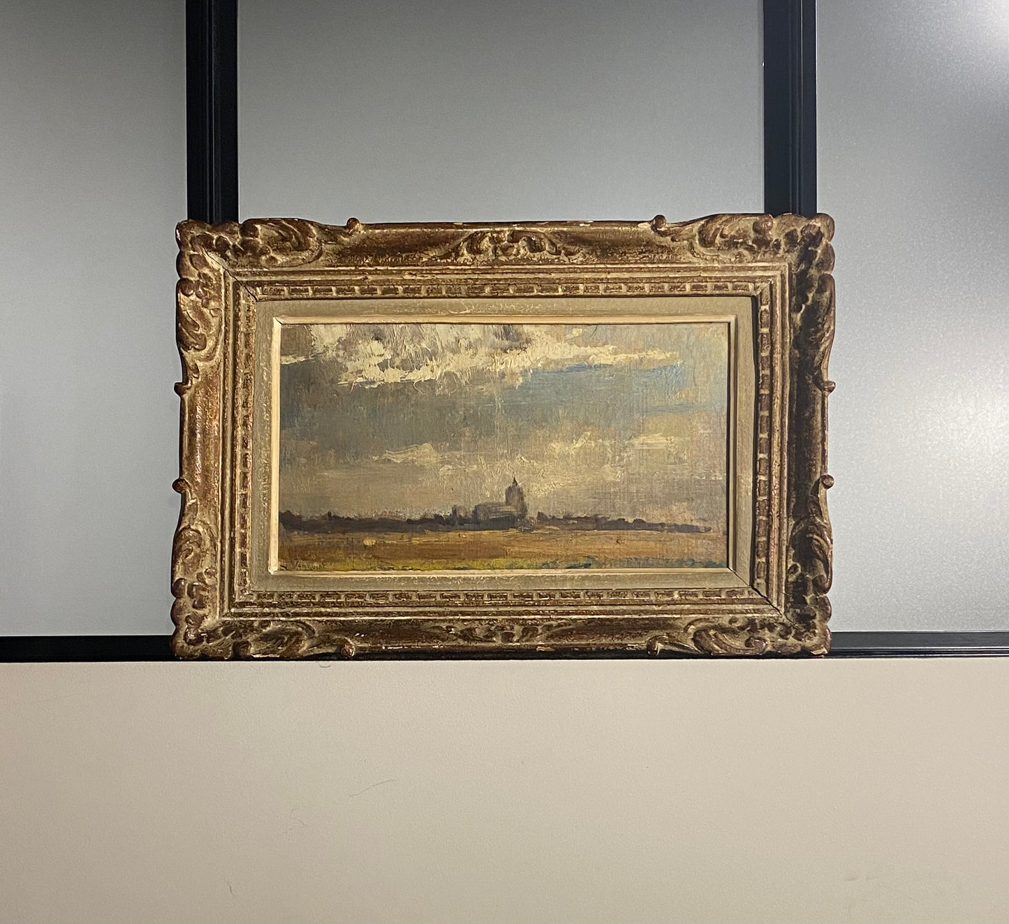 The View JOSÉ van Gucht Oil Painting in Montparnasse Frame