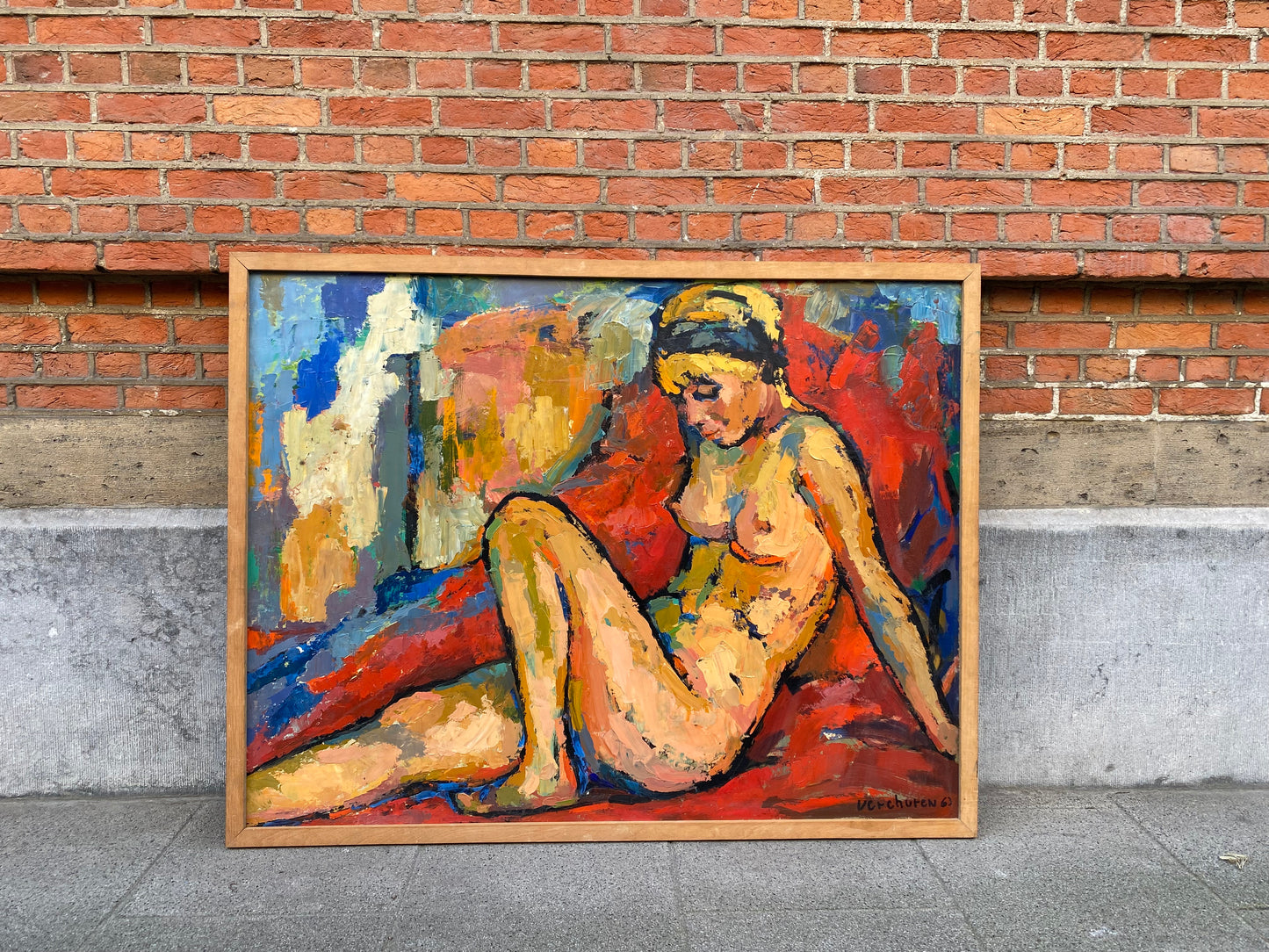 Seated Nude 1963 Oil Painting