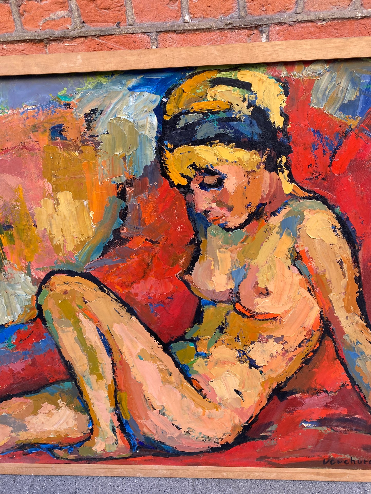 Seated Nude 1963 Oil Painting