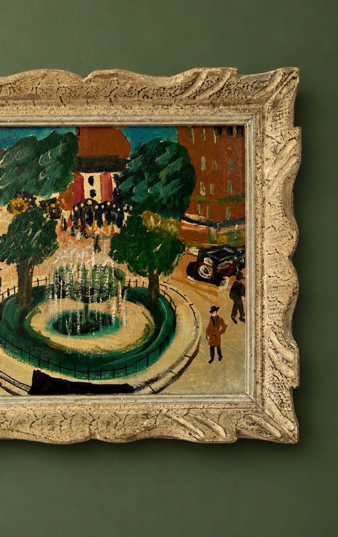 Lucien Genin View of France 1944 Oil Painting
