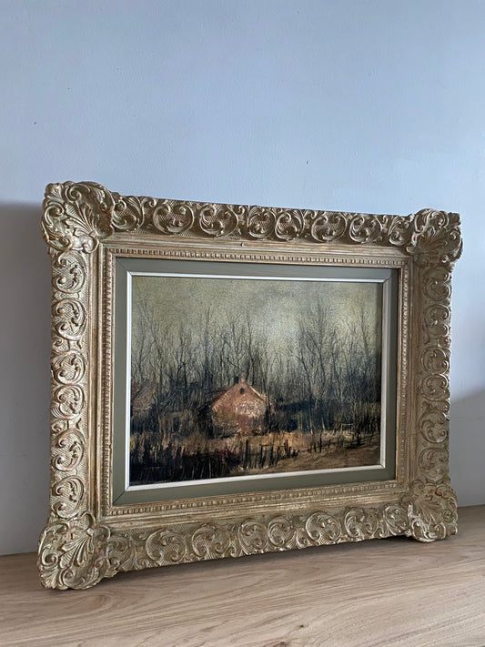 The Old Farmhouse Oil Painting on Canvas