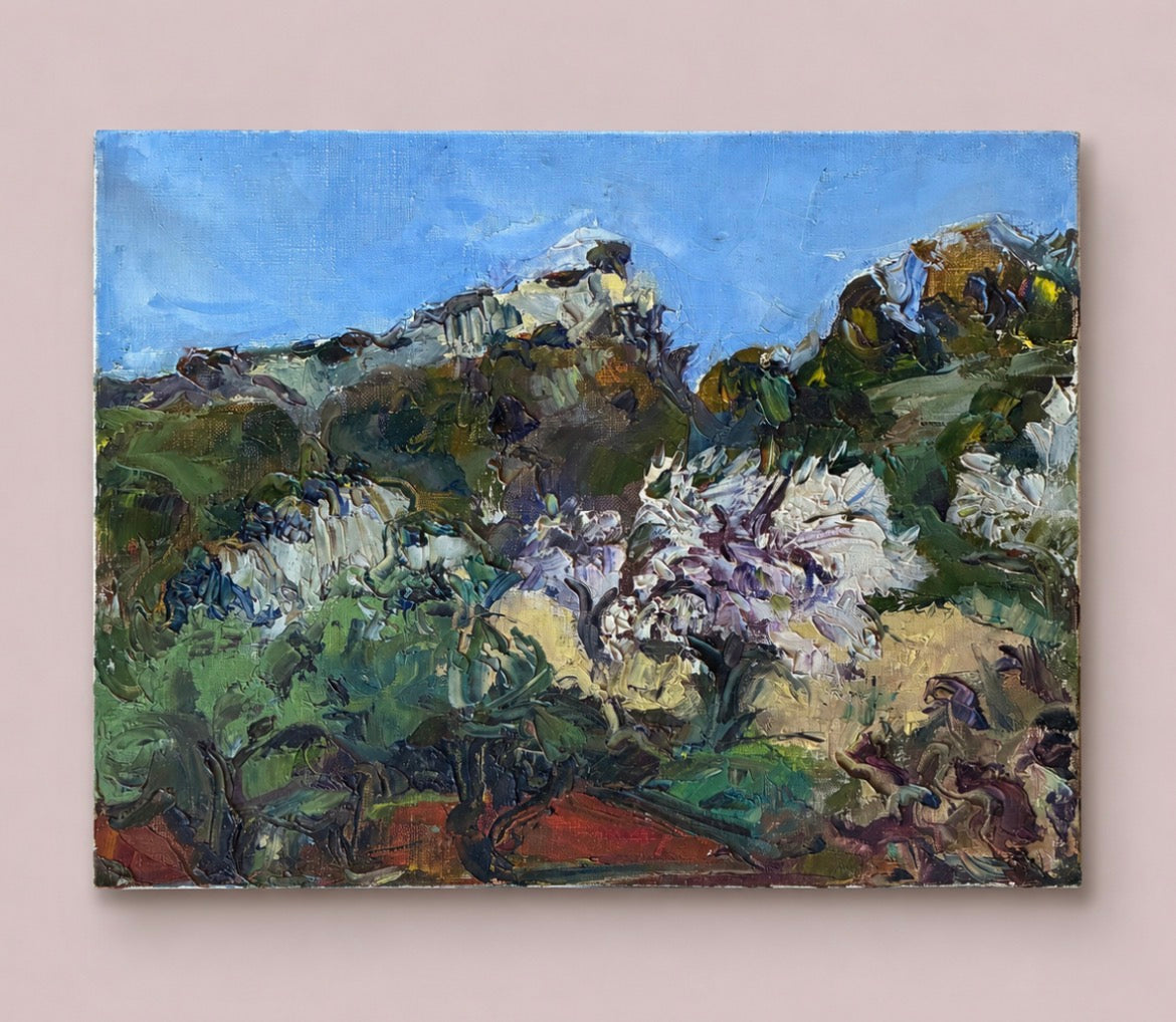 Holiday Vibes Oil Painting on Canvas