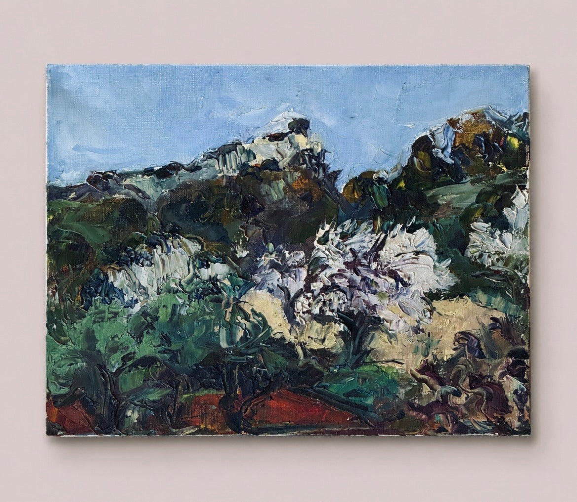 Holiday Vibes Oil Painting on Canvas