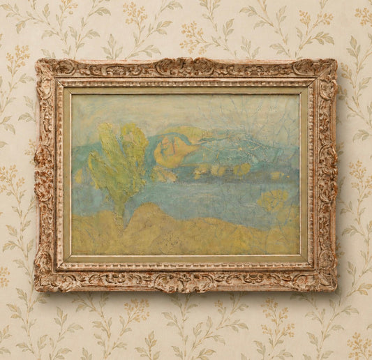 The Lakescape Oil Painting 1968
