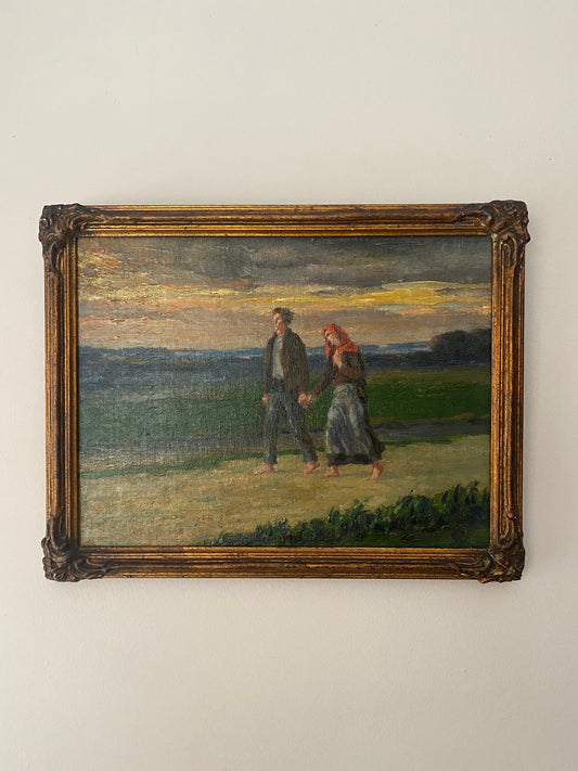 A Romantic Walk Oil Painting on Canvas