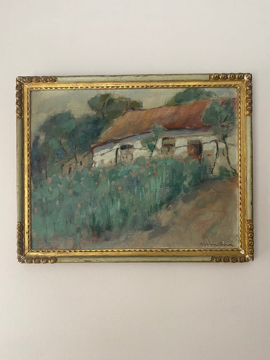 Maurice Micha The Cottage Garden Oil Painting