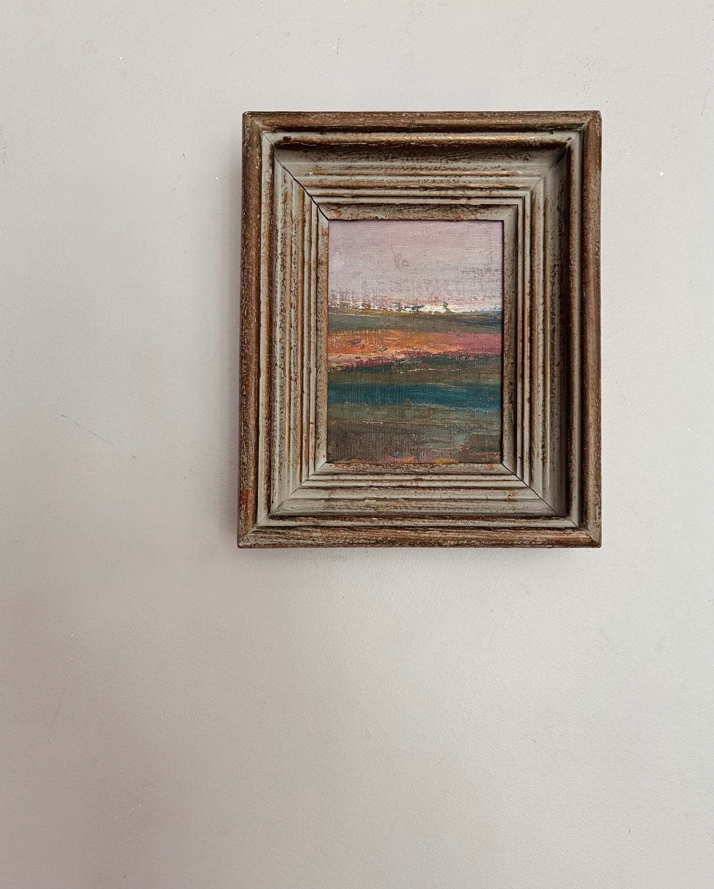 Sunset Fields Oil Painting on Canvas