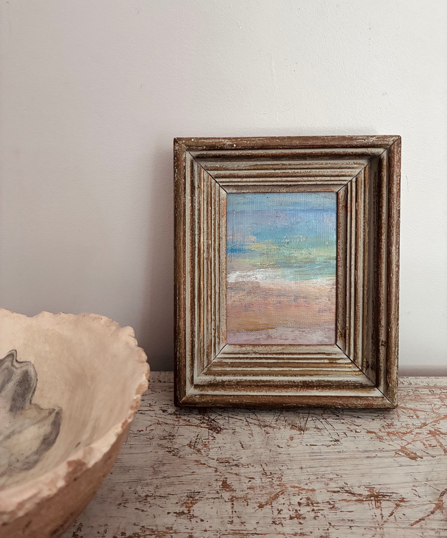 Sea at Sunset Oil Painting on Canvas